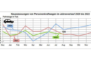 Pkw-Neuzulassungen August 2022