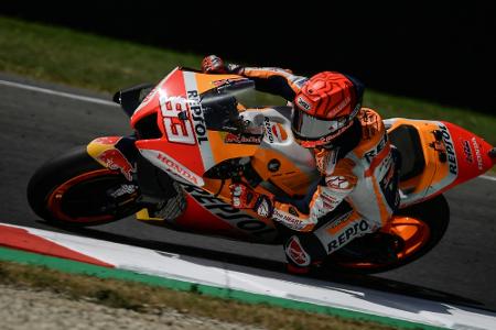 Marquez zurück auf dem MotoGP-Bike: 