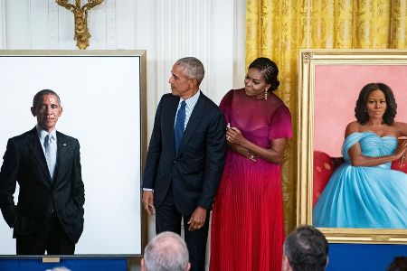 Porträts enthüllt: Michelle und Barack Obama zurück im Weißen Haus