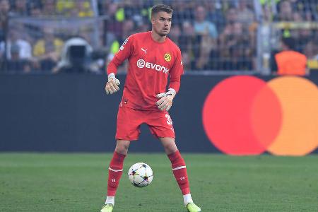 BVB - TOR: Alexander Meyer - Note: 4,0 - Gab nach der Premiere in der Champions League nun auch sein Bundesliga-Debüt in Vertretung des verletzten Kobel. Erlebte eine bittere ersten Halbzeit. War beim platzierten Kopfball von Orbán ohne Chance (5.), beim Traumtor von Szoboszlai erneut ohne jegliche Abwehrmöglichkeit. Hielt immerhin den haltbaren Versuch des Ungar (8.) und später einmal gegen Werner (61.), ehe ihn die Vorderleute beim 0:3 erneut im Stich ließen.