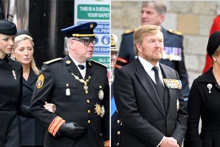 Der europäische Hochadel erweist Queen Elizabeth II. die letzte Ehre