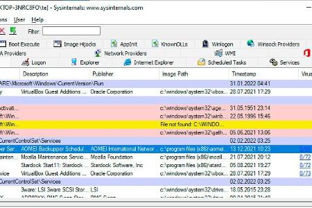 Autoruns findet Programme und Dienste, die Windows automatisch startet. Für einen schnelleren Systemstart deaktivieren Sie unnötige Programme.