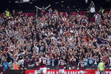 Platz 8: West Ham United | Zuschauerschnitt: 62.447
