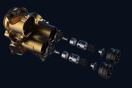 Multimatic TrueActive Spool Valve (TASV) Federbein