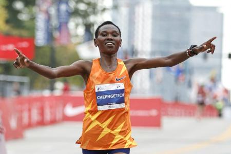 Chicago-Marathon: Chepngetich kratzt am Weltrekord