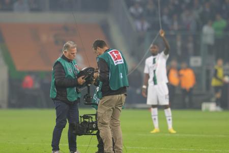Loses Kameraseil sorgt für Unterbrechung in Gladbach