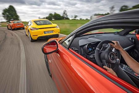 Alpine A110 S, Audi TTS, Porsche 718 Cayman