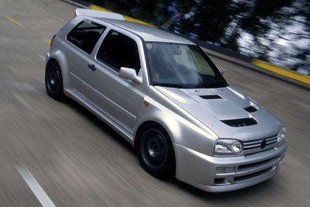 VW Golf III Rallye A59 (1993) Fahraufnahme von schräg vorn