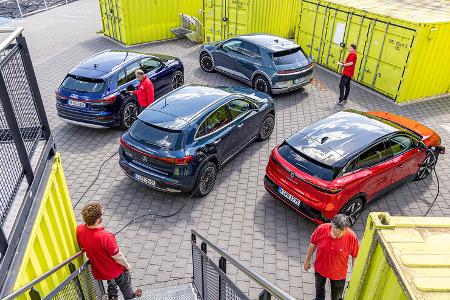 Audi Q4 E-Tron, Hyundai Ioniq 5, Mercedes EQA, Renault Megane E-Tech