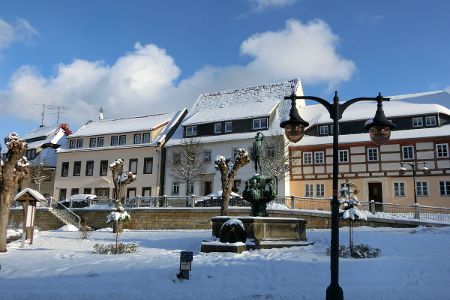 Der Markt von Bad Gottleuba.