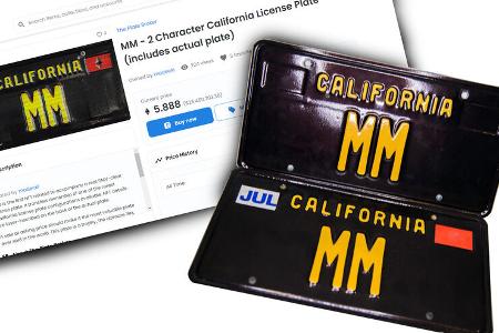 Kennzeichen MM Kalifornien teuerstes der Welt