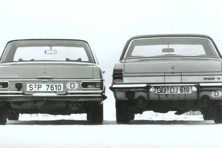 V8 Vergleich 1970 Mercedes Opel
