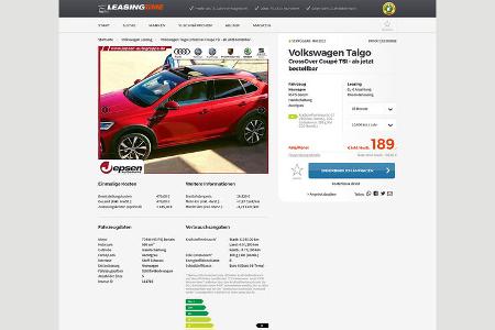 VW Leasing Angebote, VW Taigo