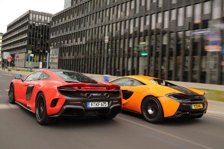 McLaren 675LT und 570S, Heckansicht