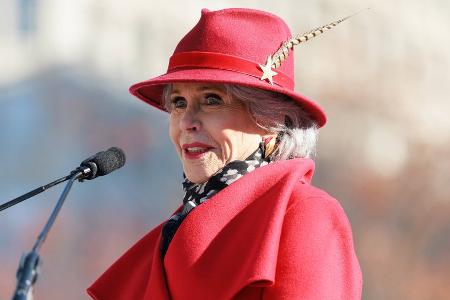 Jane Fonda spricht bei Klima-Kundgebung in Washington D.C.