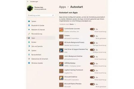 Autostart-Programme in Windows 10 und Windows 11 lassen sich auch mit Bordmittel steuern.