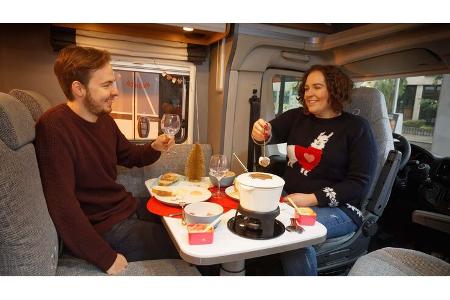 Weihnachtsessen im Wohnmobil