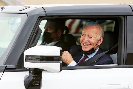 11/2021, US-Präsident Joe Biden GM Factory Zero Hamtramck