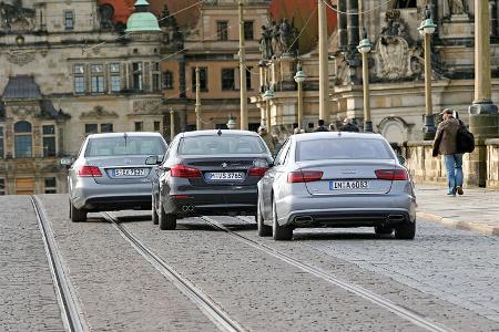 Audi A6, BMW Fünfer, Mercedes E-Klasse