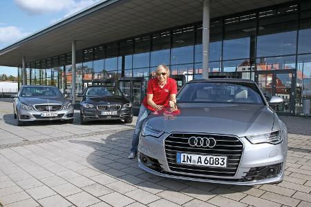 Audi A6, BMW Fünfer, Mercedes E-Klasse