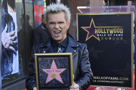 Punkrocker Billy Idol mit Stern auf dem Walk of Fame geehrt