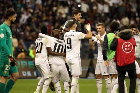 Supercup: Real bezwingt Valencia im Elfmeterschießen