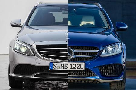 Mercedes C-Klasse Facelift alt neu W205
