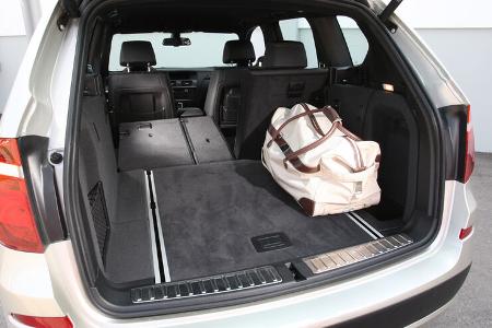 BMW X3 x-Drive 30d, Kofferraum, Sitz umgeklappt