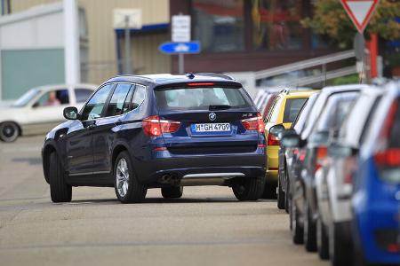 BMW X3 x-Drive 30d, Heck, Einparken
