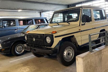 Bremen Classic Motorshow Parkhaus Mercedes 230 GE 460 Station kurz