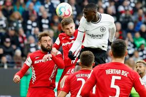 Gegen furiose Frankfurter: Hertha-Krise verschärft sich