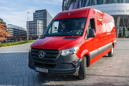 Mercedes E-Sprinter Reichweiten-Test Stuttgart-München