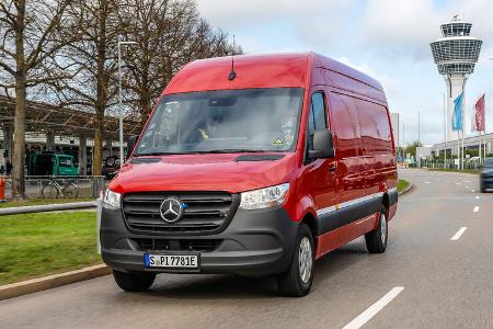 Mercedes E-Sprinter Reichweiten-Test Stuttgart-München