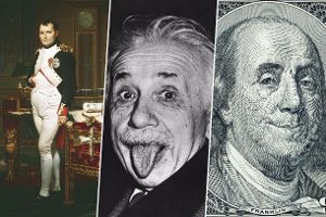 Napoleon, Einstein, Benjamin Franklin
