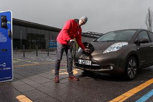 Elektroauto Laden Verriegelung Stecker