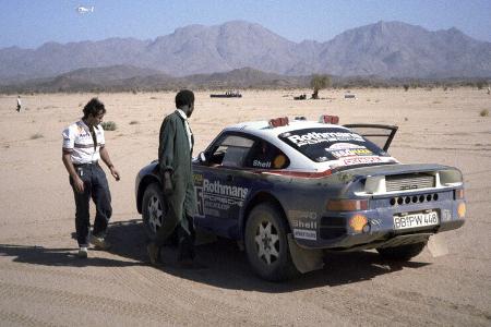 Porsche 959 Dakar Team Rothmans (1986) Rallye Paris-Dakar, Originalaufnahmen