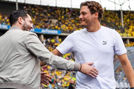 BVB vs. Hertha BSC: Die Aufstellungen - Am Sonntagabend gastiert Hertha BSC beim BVB. Borussia Dortmund will die starke Serie mit mittlerweile sieben Siegen in Serie fortsetzen. Doch auch Kellerkind Berlin reist nach dem jüngsten 4:1-Sieg über Gladbach mit Selbstvertrauen an. So schicken die beiden Trainer Edin Terzic und Sandro Schwarz ihre Teams ins Rennen: