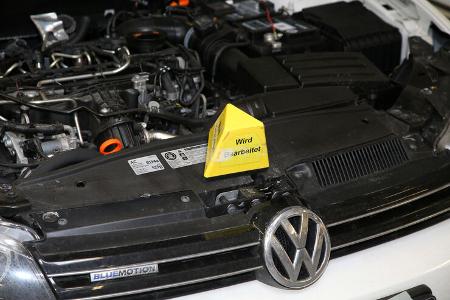 VW Diesel-Update, Abgastest, Reportage
