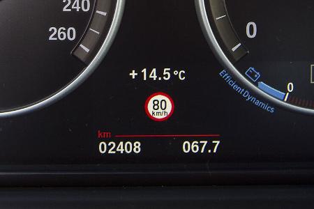 BMW 535i Tempolimiterkennung
