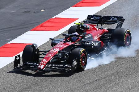 Platz 10: Guanyu Zhou (Alfa Romeo) - Beste Runde: 1:31.610 - 67 Runden am Donnerstag, 133 Runden am Freitag