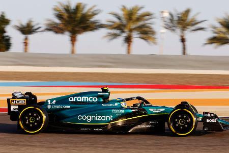Platz 9: Fernando Alonso (Aston Martin) - Beste Runde: 1:31:450 - 60 Runden am Donnerstag, 130 Runden am Freitag, 80 Runden am Samstag