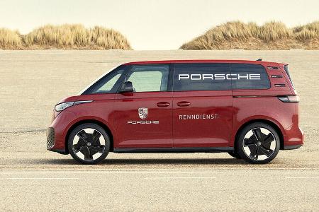 VW ID. Buzz Porsche Taycan Renndienst Historie