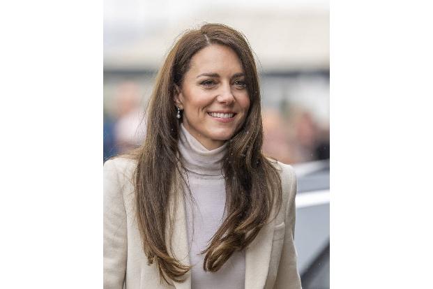 Nach dem Besuch im Sportzentrum hatte Kate gut lachen: Nachdem sie ihren Mann zu einer Spinning-Session auf einem der Fitness-Räder herausgefordert...