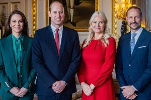 William und Kate begrüßen norwegische Royals auf Schloss Windsor