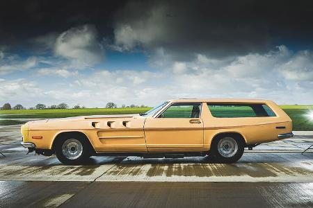 The Beast von John Dodd Oldtimer-Kombi mit Flugzeugmotor