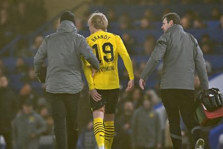 BVB-Profi Brandt mit Oberschenkelverletzung ausgewechselt