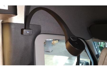 Schwanenhals-Leuchte, Licht, USB-Anschluss