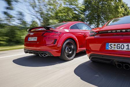 Audi TTS, Porsche 718 Cayman T, Exterieur