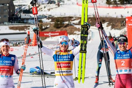 Skilanglauf: Carl beim ersten 