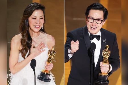 Zwei besondere Oscar-Gewinner: Wer sind Michelle Yeoh und Ke Huy Quan?